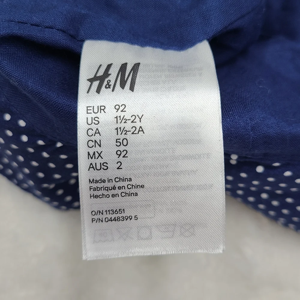 NEW H&M girls' swimsuit and hat size 18 months